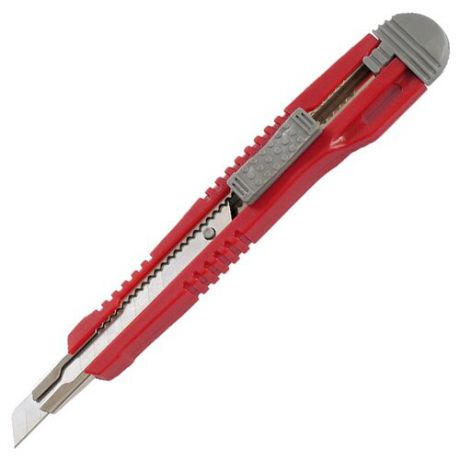 Axent Нож канцелярский 6601-A 9 мм серо-красный
