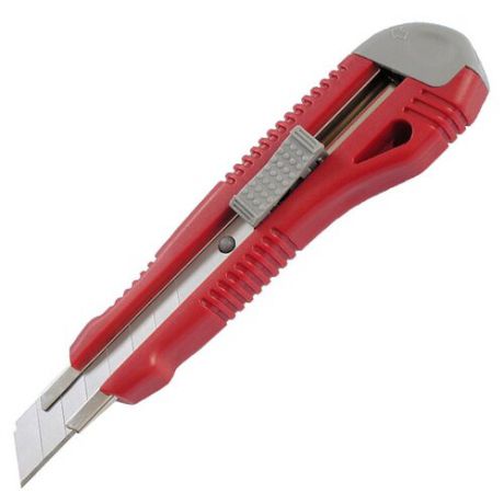 Axent Нож канцелярский 6602-A 18 мм серо-красный