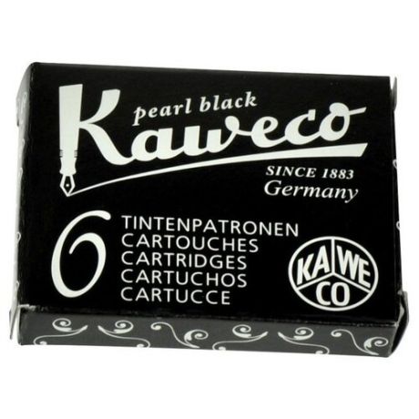 Картридж для перьевой ручки Kaweco Ink Cartridges 6-Pack (6 шт.) черный