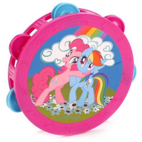 Играем вместе бубен My Little Pony B421478-R2 розовый/голубой