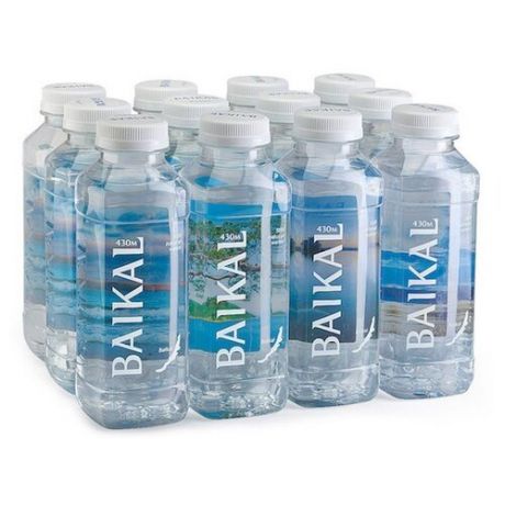 Вода питьевая Baikal430 негазированная, ПЭТ, 12 шт. по 0.45 л