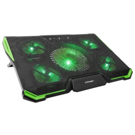 Подставка для ноутбука CROWN MICRO CMLS-K332, черный/зеленый