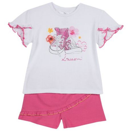 Комплект одежды Chicco размер 98, белый/розовый