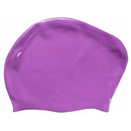 Шапочка для плавания Dobest KW для длинных волос фиолетовый one size