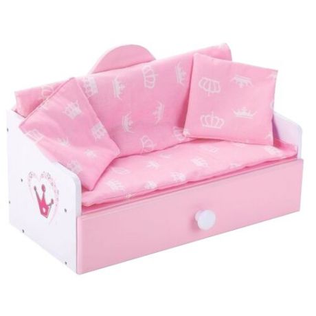Mary Poppins Кроватка-софа Корона (67366) розовый/белый