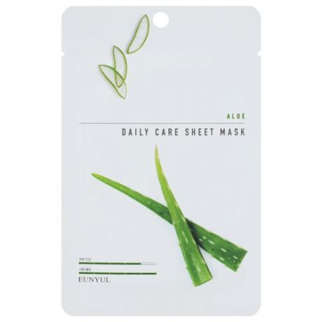 Eunyul тканевая маска Daily Care Sheet Mask с экстрактом алое, 22 г