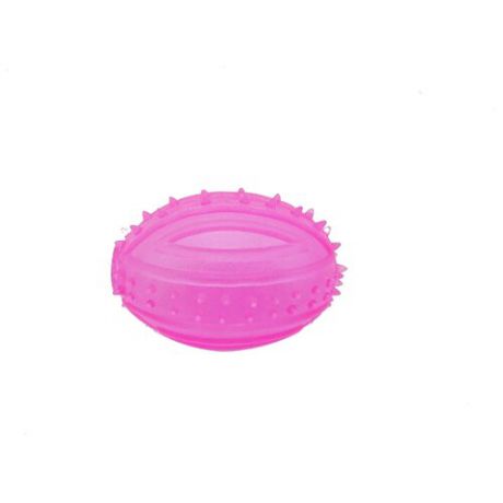 Мячик для собак Homepet Регби 8.9 см розовый