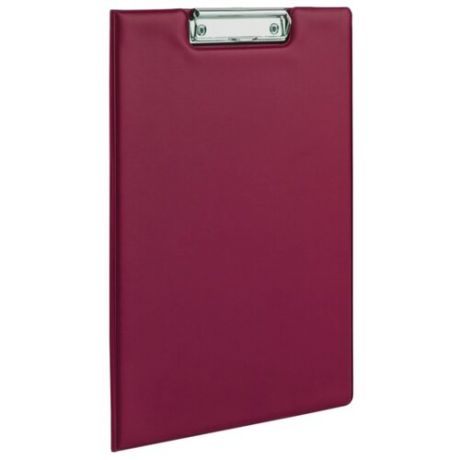 ОфисМаг Папка-планшет с верхним прижимом и крышкой А4 бордовый
