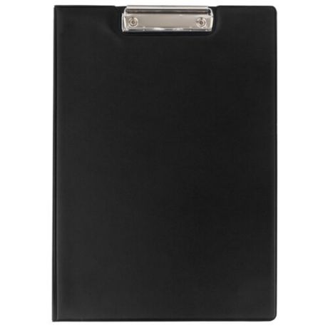ОфисМаг Папка-планшет с верхним прижимом и крышкой А4 черный
