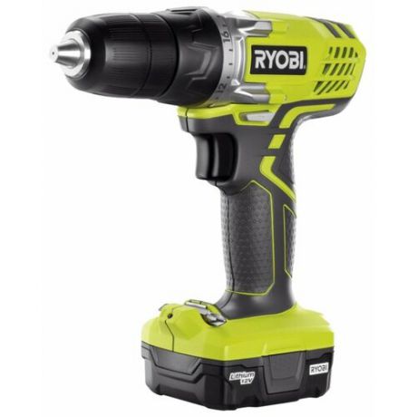 Аккумуляторная дрель-шуруповерт RYOBI R12SD-LL13S 25 Н·м желтый/черный