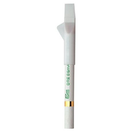 Prym Меловой карандаш со стирающей кисточкой белый