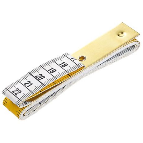 Prym Измерительная лента Profi с металлической пластинкой, 150 см / 60 дюймов желтый/белый