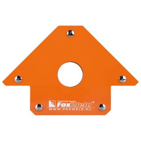 Магнитный угольник FoxWeld FIX-5 оранжевый