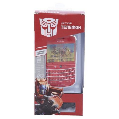 Интерактивная развивающая игрушка Hasbro Телефон сотовый Transformers GT8669 красный/желтый