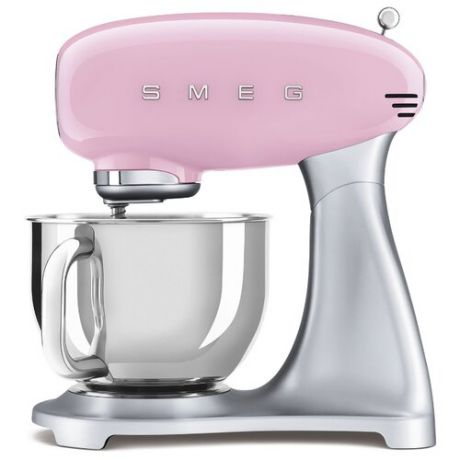 Миксер smeg SMF02, розовый