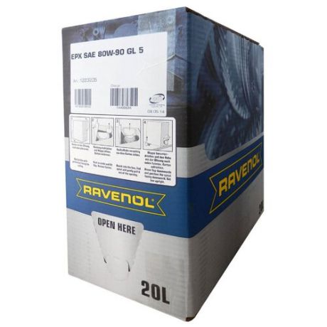 Трансмиссионное масло Ravenol EPX SAE 80W-90 GL-5 ecobox 20 л