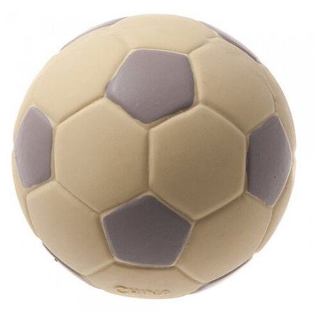 Мячик для собак ZooOne L-434 Футбольный 7,5 см бежевый