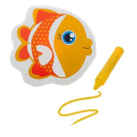 Набор для ванной Крошка Я Рыбка + водный карандаш (3045300) желтый