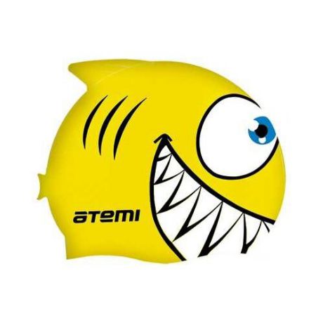Шапочка для плавания ATEMI FC201 желтый до 56 см.