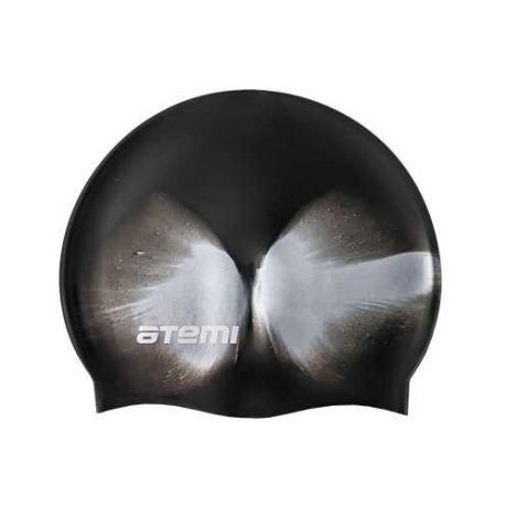 Шапочка для плавания ATEMI MC202 черный/серый 56-65 см