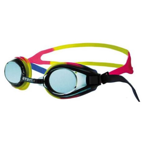 Очки для плавания ATEMI M105 синий/розовый/желтый