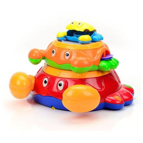 Интерактивная развивающая игрушка Mioshi Tech Крабики (MBA0303-001) красный/оранжевый/желтый/зеленый/синий