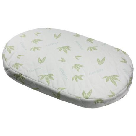 Матрас детский LunaTown Aloe Vera Soft Ellipse 75x125 ортопедический белый