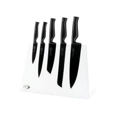 Набор Ivo Virtublack 5 ножей с подставкой 109244 черный