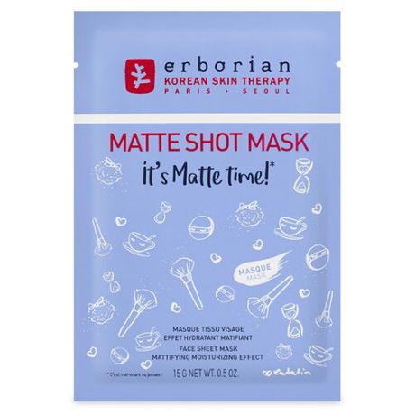 Erborian Тканевая маска Matte Shot Mask, 15 г