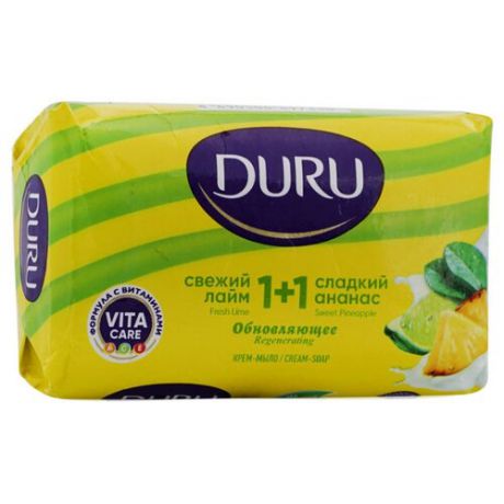 Крем-мыло кусковое DURU 1+1 Обновляющее, 80 г