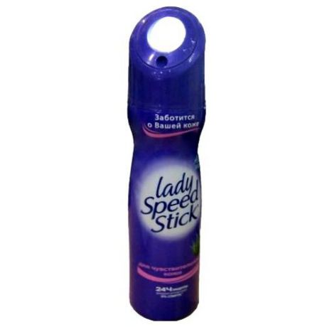 Lady Speed Stick дезодорант-антиперспирант, спрей, Алоэ Защита для чувствительной кожи, 150 мл