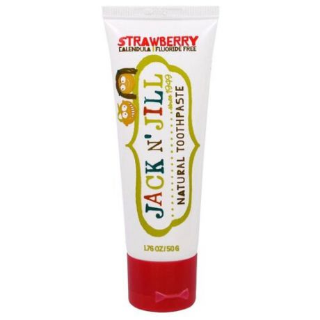 Зубная паста JACK`N`JILL Strawberry 6 м+, 50 г