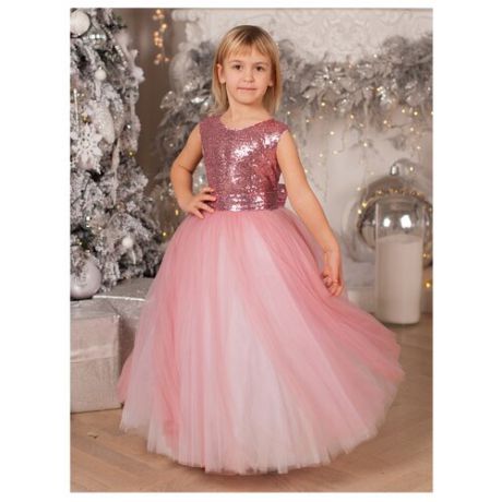Платье Bornsoon размер 5-6 лет, розовый