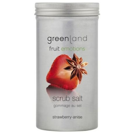 Greenland Скраб-соль для тела Greenland Fruit emotions Клубника-анис 400 г