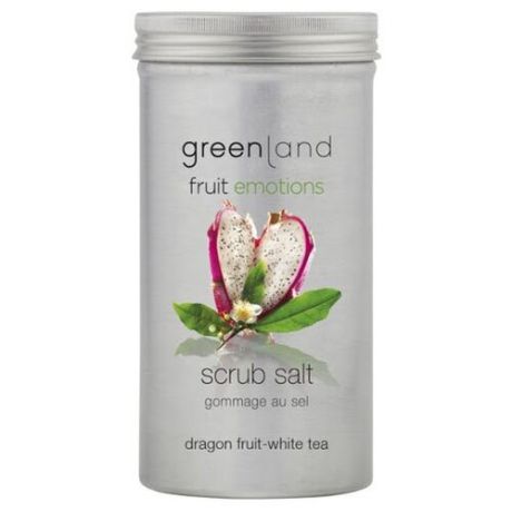 Greenland Скраб-соль для тела Greenland Fruit emotions Питайя-белый чай 400 г