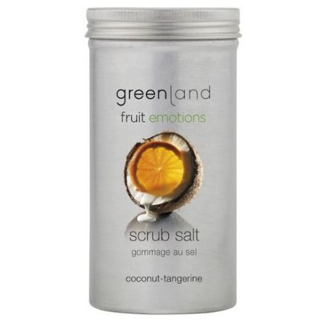 Greenland Скраб-соль для тела Greenland Fruit emotions Кокос-мандарин 400 г