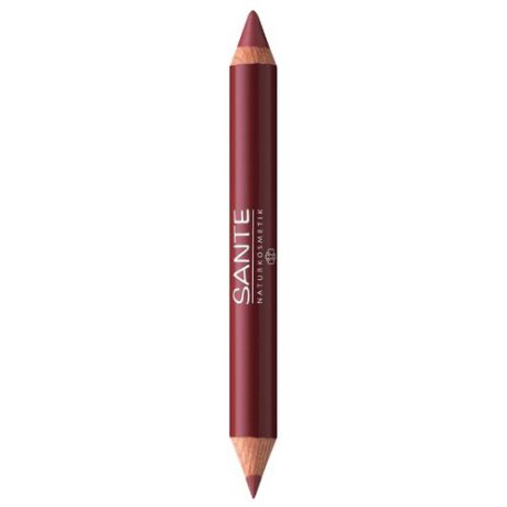 Sante Naturkosmetik помада-карандаш для губ 2 в 1 Lip Duo Contour & Gloss, оттенок 03 glamorous look