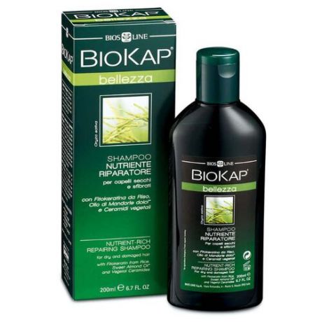 BioKap шампунь Nutriente Riparatore питательный, восстанавливающий 200 мл