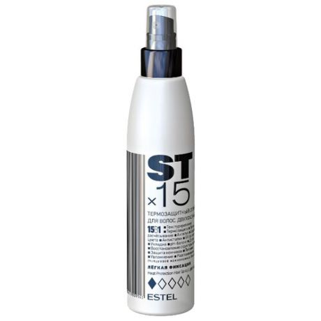 ESTEL Спрей для волос двухфазный термозащитный STx15, слабая фиксация, 200 мл