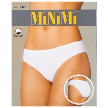 MiNiMi Трусы слипы средней посадки, размер 50/XL, слоновая кость (avorio)