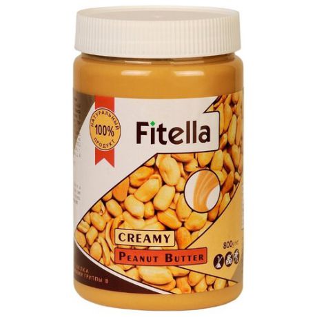 Fitella Паста арахисовая кремовая, 800 г
