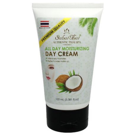 Sabai Thai All Day Moisturizing Дневной крем для лица с маслом кокоса, 100 мл