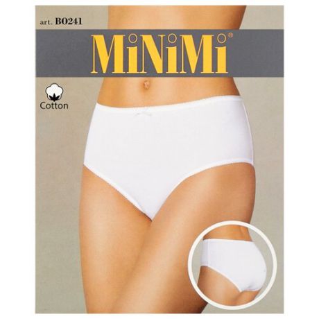 MiNiMi Трусы слипы Maxi средней посадки, размер 50/XL, bianco