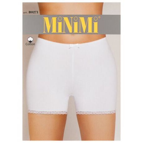 MiNiMi Трусы панталоны с завышенной талией, размер 50/XL, слоновая кость (avorio)