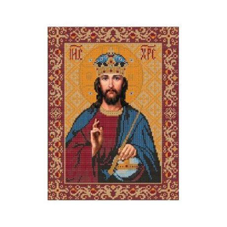 Канва для вышивания с рисунком NOVA SLOBODA Господь Вседержитель БИС-1209, многоцветный 26 х 35 см