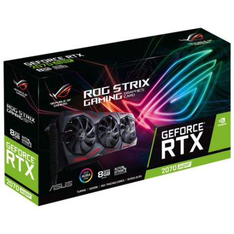Видеокарта ASUS ROG GeForce RTX 2070 SUPER 1605MHz PCI-E 3.0 8192MB 14000MHz 256 bit 2xDisplayPort 2xHDMI HDCP STRIX GAMING Retail