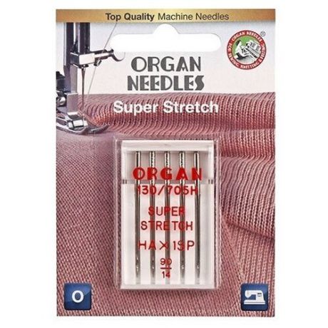 Игла/иглы Organ Super Stretch 90 серебристый