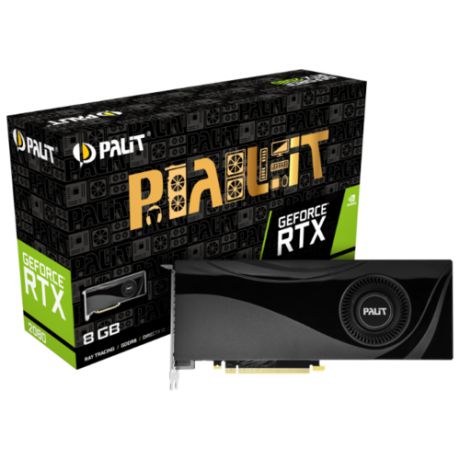 Видеокарта Palit GeForce RTX 2080 1515MHz PCI-E 3.0 8192MB 14000MHz 256 bit 3xDisplayPort HDMI HDCP Retail