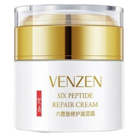 Venzen Six Peptide Repair Cream Омолаживающий ночной крем для лица с гексапептидом, 50 мл