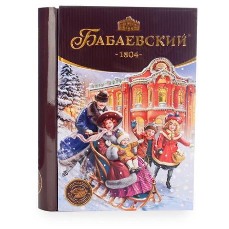 Набор конфет Бабаевский Подарочное издание в темном шоколаде 260 г Санки